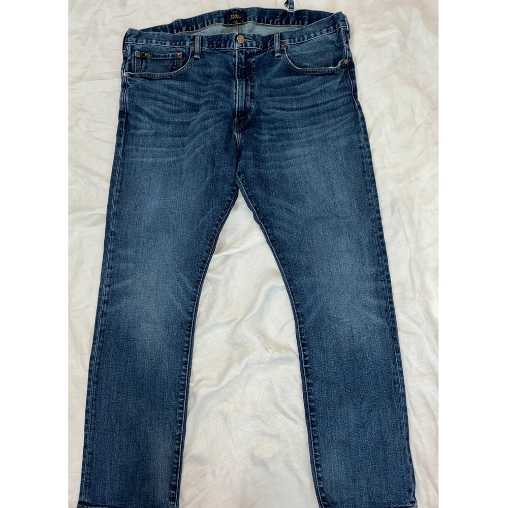 Polo Ralph Lauren Jeans Mens 40x31 Blue Varick Slim Straight Denim Pants
